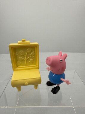 Peppa Pig George Painting Class Party Art Easel Playset Toy Lot